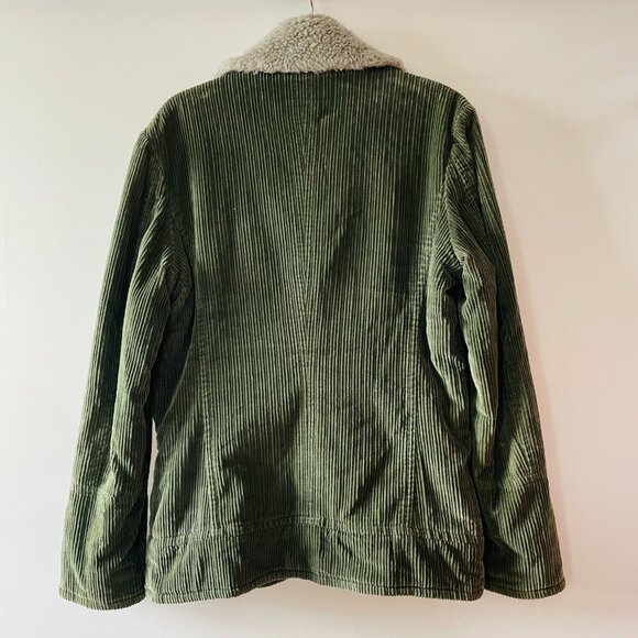 Cloth Logic Womens Army Green Long Sleeve Y2K Sherpa Lined Jacket Size Small - Picture 2 of 10